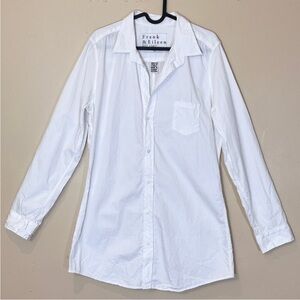 Frank & Eileen Shirley Oversized Long Sleeve Button-Up Shirt - Women's Size XL